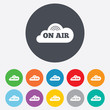 © blankstock - On air sign icon. Live stream symbol.