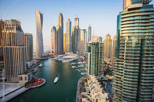 Plakat Dubai Marina. ZEA