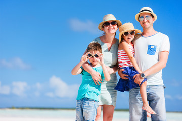 Canvas Print - Family vacation portrait