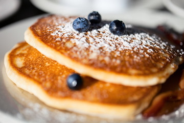 Wall Mural - Blueberry pancakes