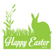 Happy Easter Bunny 2014 Silhouette