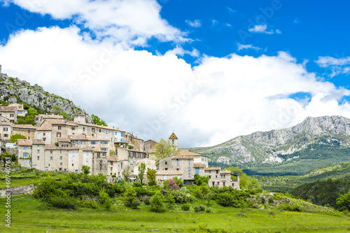 Tapeta ścienna Trigance, var department, prowansja, francja