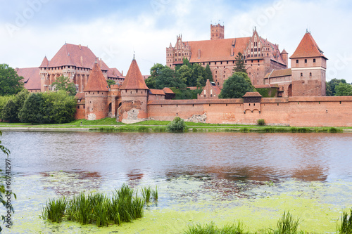 Naklejka samoprzylepna Malbork, pomerania, polska