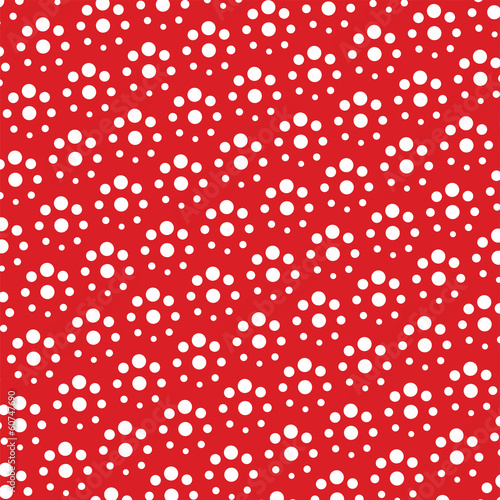 Naklejka samoprzylepna Wektor czerwone i białe tło wzór polka dot