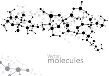 Abstract Molecules Medical Background (Vector)