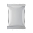 Gray Blank Foil Food Snack Sachet Bag Packaging For Coffee, Salt