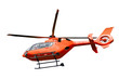Rescue helicopter isolated