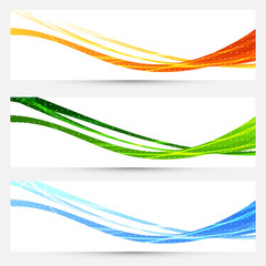 Wall Mural - collection of bright cards for web and print