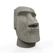 Moai Statue Isolated