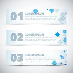 Aufkleber - Abstract business infographic vector option banners