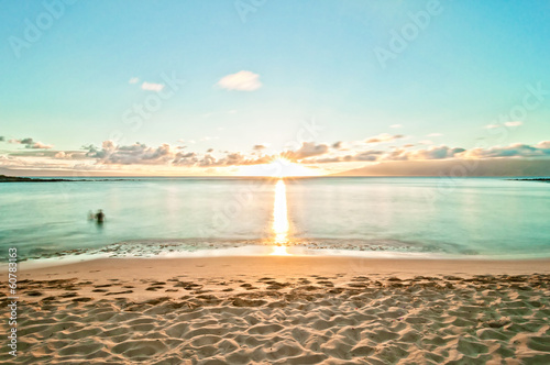 Fotoboard na płycie Kaanapali plaża w Maui - Hawaje