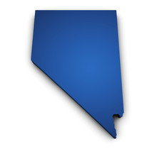 Map Of Nevada 3d Shape