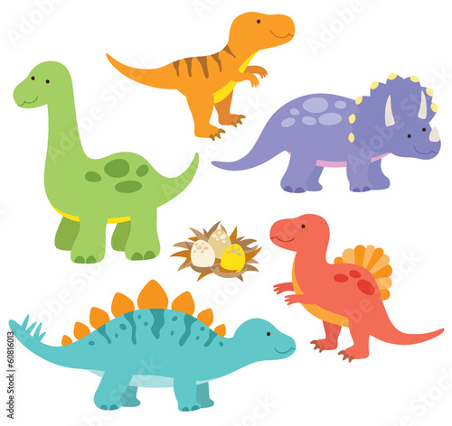 Obraz w ramie Dinosaurs