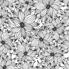 Aufkleber - Seamless Floral Background