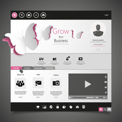 Wall Mural - Clean Website Template