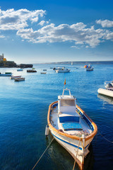 Tabarca islands boats in alicante Spain