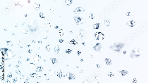 Tapeta ścienna Spadające diamenty