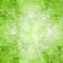 Abstract Green Mosaic Background