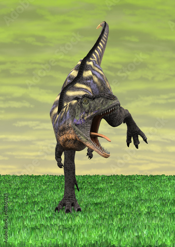 Fotoboard na płycie Aucasaurus dinozaurów