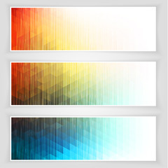 Wall Mural - abstract banners collection