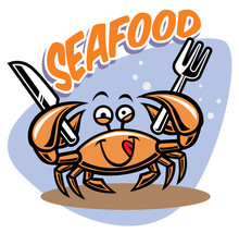 Cute Crab Mascot