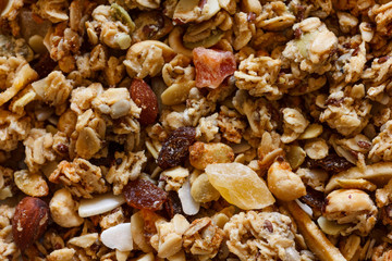 Wall Mural - Dry muesli from above