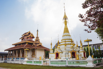 Hua Wiang temple in Mae Hong Son, Thailand