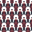 Beefeater soldier - Yeoman –  London symbol - seamless pattern