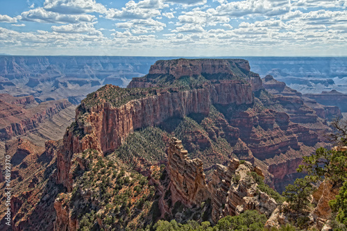 Board z aluminiowym obramowaniem Az-grand canyon-north rim-wotans tron ​​w pobliżu peleryny królewskiej