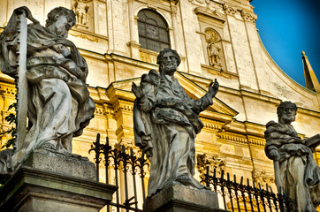 statue in krakow