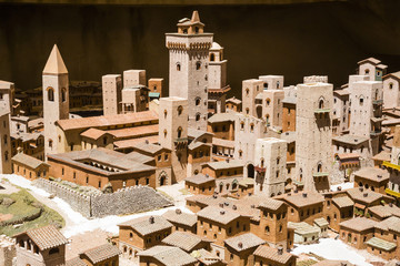 Wall Mural - High angle view of a town