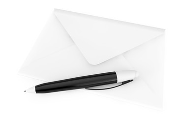 Poster - Mail concept with envelope and pen