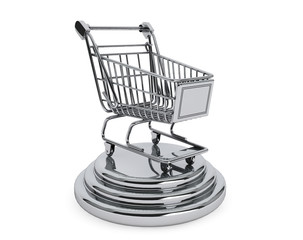 Aufkleber - Best Sellers concept. Silver Shopping Cart