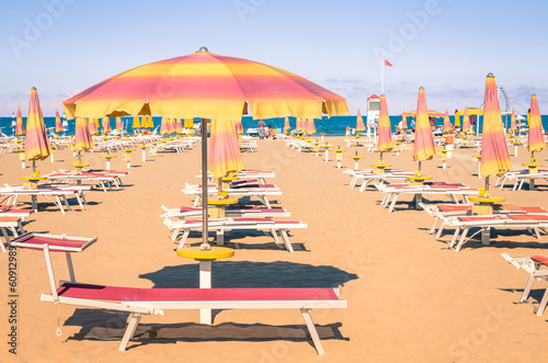 Tapeta ścienna Włoska plaża - styl rimini