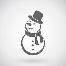 Snowman Icon.