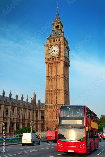 Naklejka samoprzylepna Autobus w Londynie