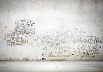 Wall Mural - Sketch background image