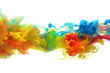 Leinwanddruck Bild - Colorful ink in water