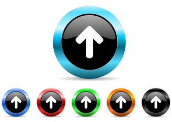 Aufkleber - arrow up icon vector set