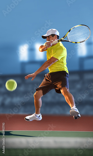 Obraz na płótnie canvas dwuczęściowy "dyptyk" Tenis p; ayer w akcji