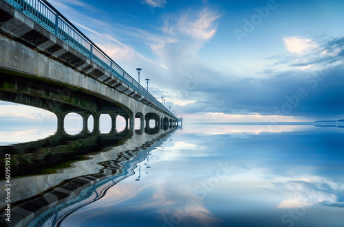 Plakat na papierze fotorealistycznym Surfować na molo boscombe