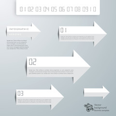 Wall Mural - infographics vector background arrows