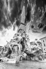 Wall Mural - Fountain of the Four Rivers, Rome