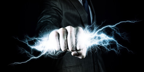 Wall Mural - power in hands