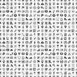© notkoo2008 - seamless doodle map GPS Location icons pattern