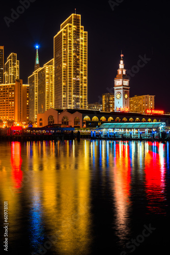 Obraz na płótnie canvas czteroczęściowy "tetraptyk" Panoramę San Francisco