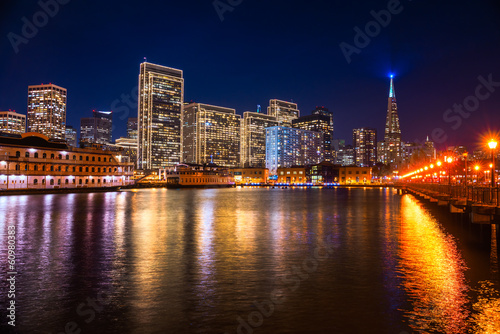 Obraz na płótnie canvas dwuczęściowy "dyptyk" Panoramę San Francisco