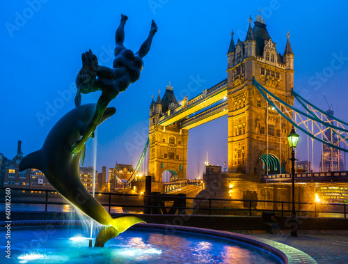 Naklejka samoprzylepna Tower Bridge, Londyn, Wielka Brytania