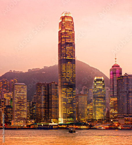 Naklejka samoprzylepna Hongkong.