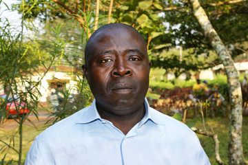 Portrait of African black man